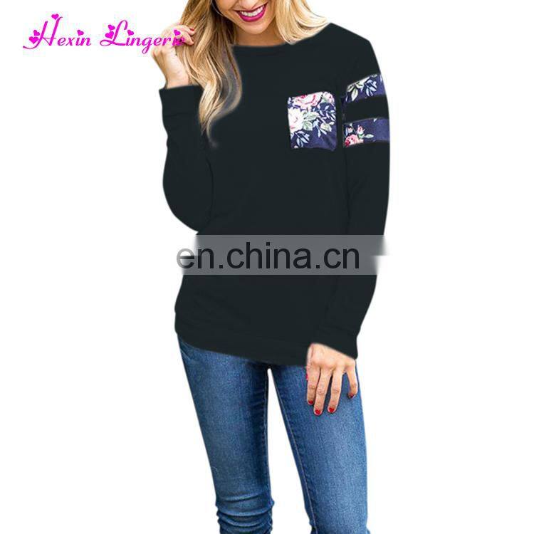 Eaby Hot Sale autumn long sleeves floral ladies tops shirts for women blouses