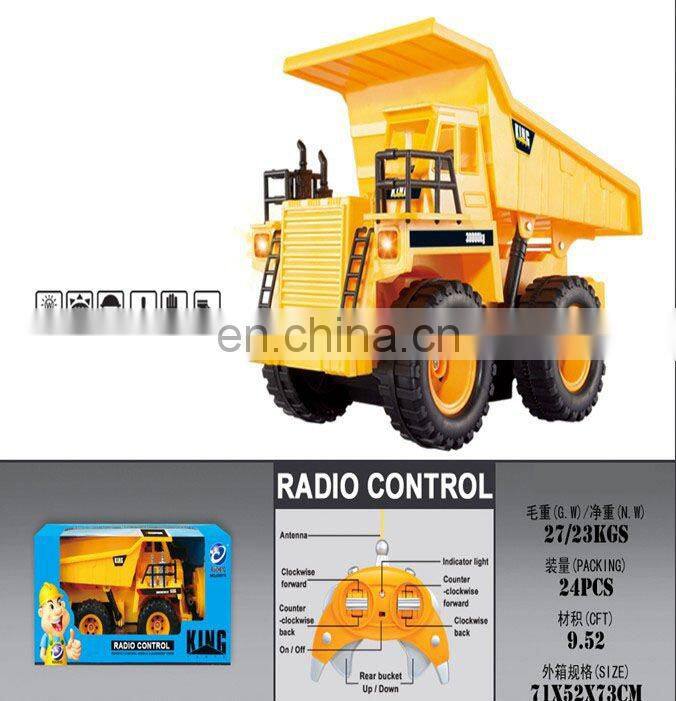 Children hobby toy 8CH Radio Control rc tractor trucks with Batteries