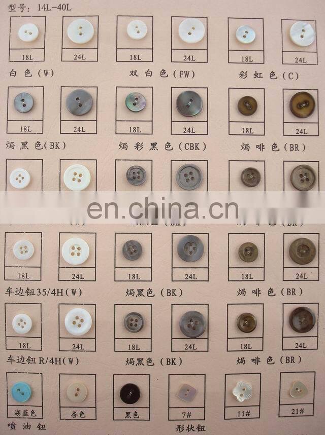 wholesale white shirt mother of pearl with varnish natural rivershell pearl button