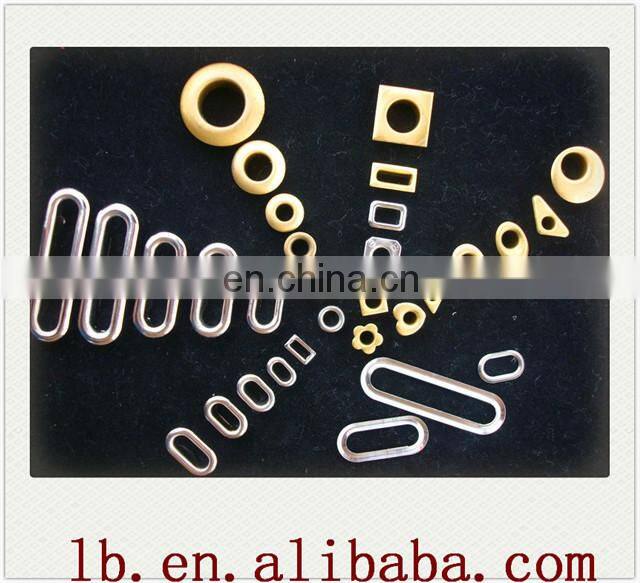 10/30/40/6,28mm fashion silver/gold oval/triangle bulk big/mini brass metal plating alloy eyelets and grommets wholesale for bag