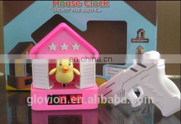 Hot sale funny clock funny kids alarm clock gun clock