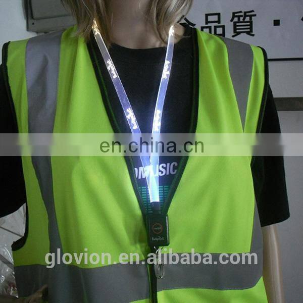 New Design TPU LED lanyards TPU LED lanyards for party single flashing lanyard