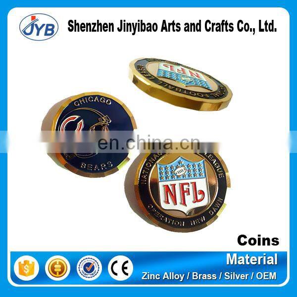 Promotional custom souvenir replica metal good luck coins