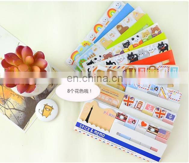 Cute Animal Sticker Bookmark Marker Memo Flags Index Tab Sticky Notes