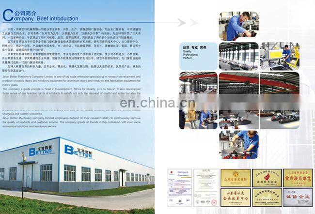 UPVC windows making machine / PVC profile double mitre sawing
