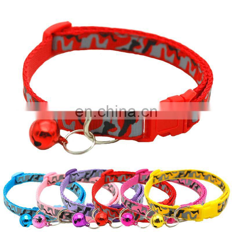 Wholesale Manufacturer Adjustable Soft High Quality Nylon Luxury Custom Pet Dog Collar For Dog With Bell Dog Collar