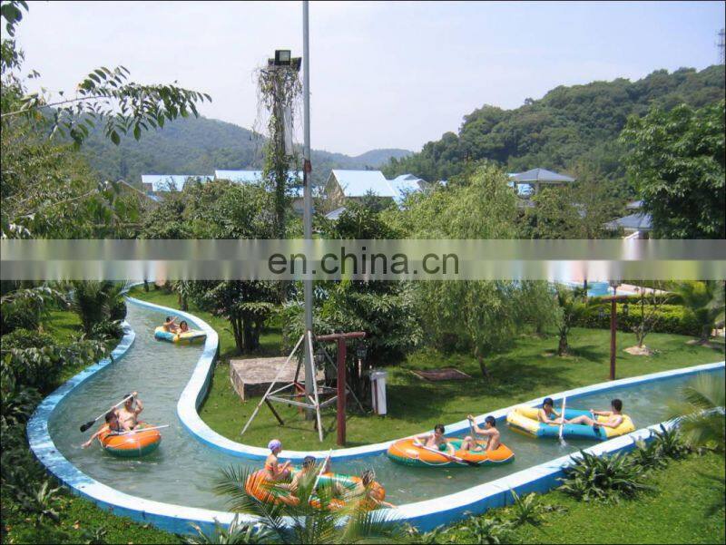 Outdoor Water Park Swimming Pool Lazy River With Wave Making Machine