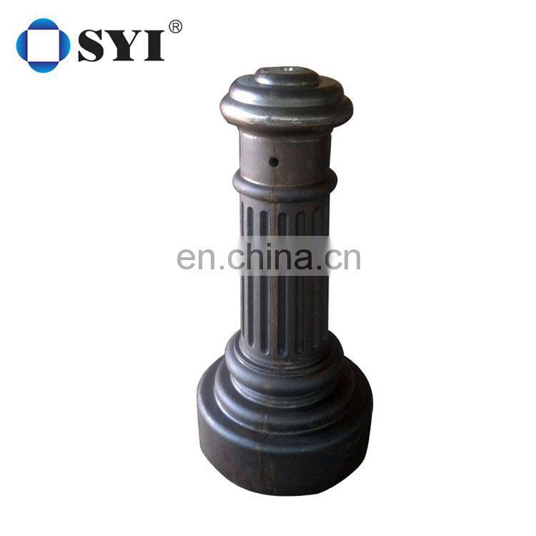 Temporary removable guide road traffic warning steel bollard