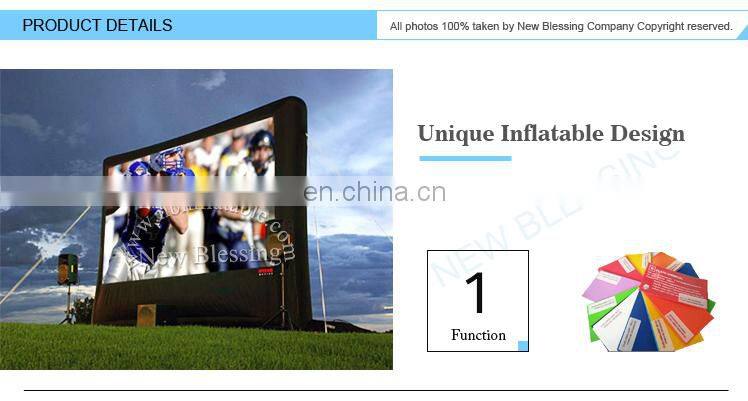 New design air floating billboard inflatable display screen on water/land