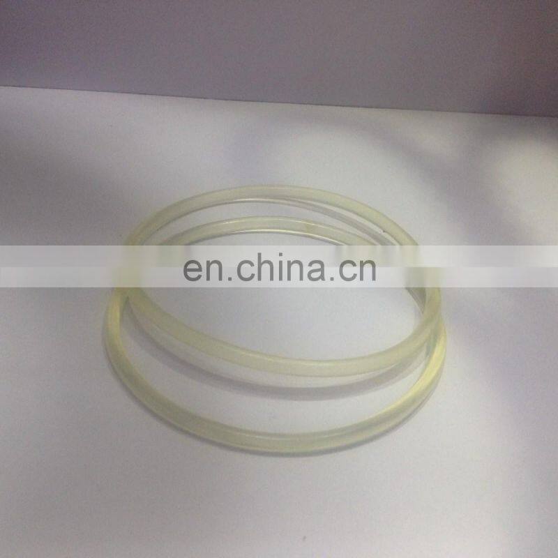 Green Orange Transparent PU round belt Polyurethane drive belt smooth and rough surface