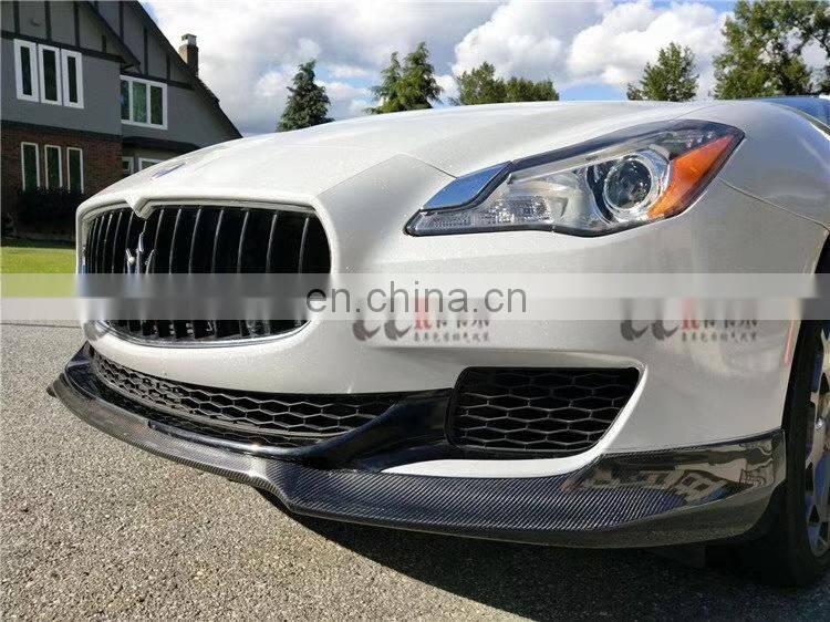 Beautiful carbon fiber LP style body kit for Maserati Quattroporte 2013-2015 front spoiler rear spoiler and side skirts