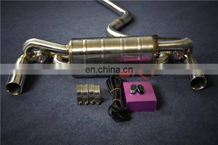 Steel Pipes for BMW 1 series powerful exhaust catback with quad double tip