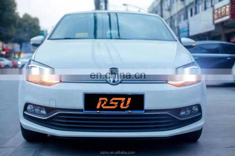 Auto cars LED headlight Lens assembly plus day tuning headlight for V W polo 2018-2020 used for modified cars POLO modified
