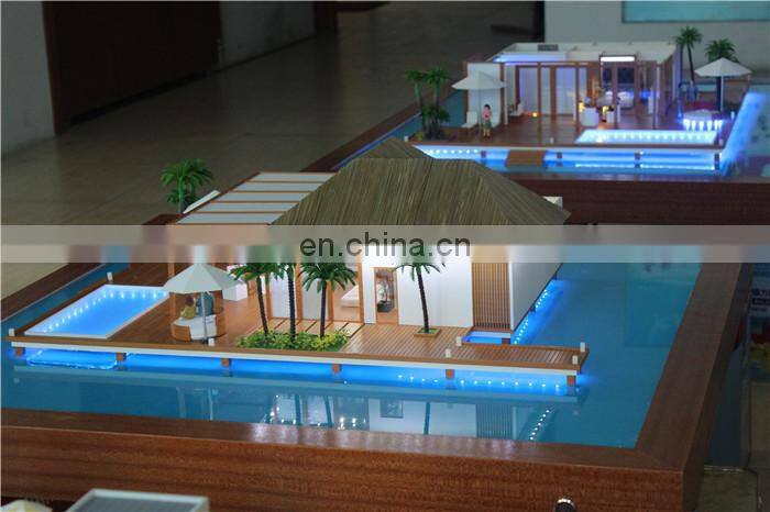 Beach home building scale model , villa master architectural model making