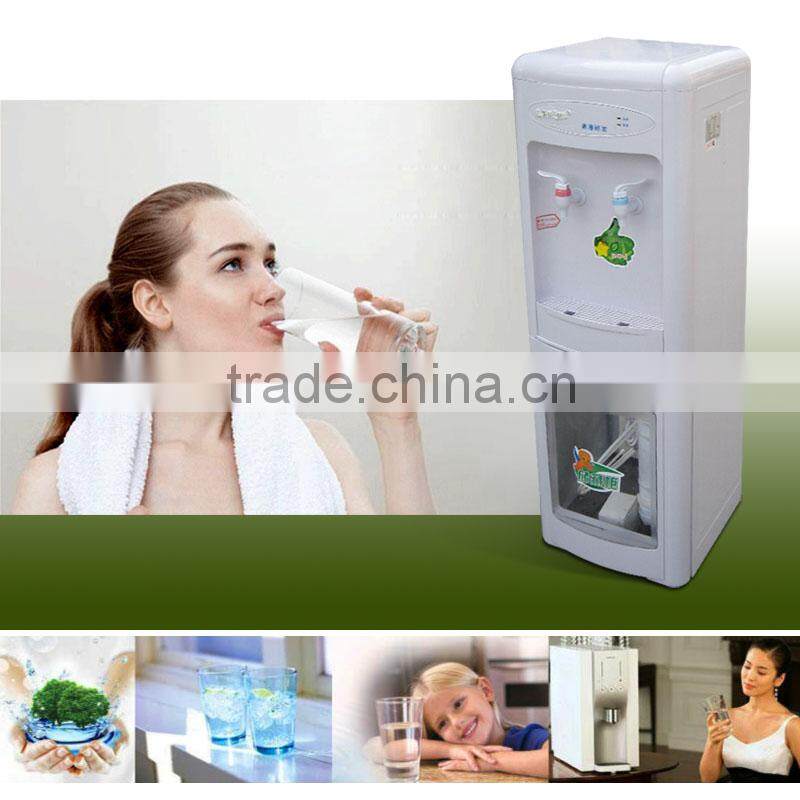 Hot warm cold 3 tap water dispenser with children protect water tap