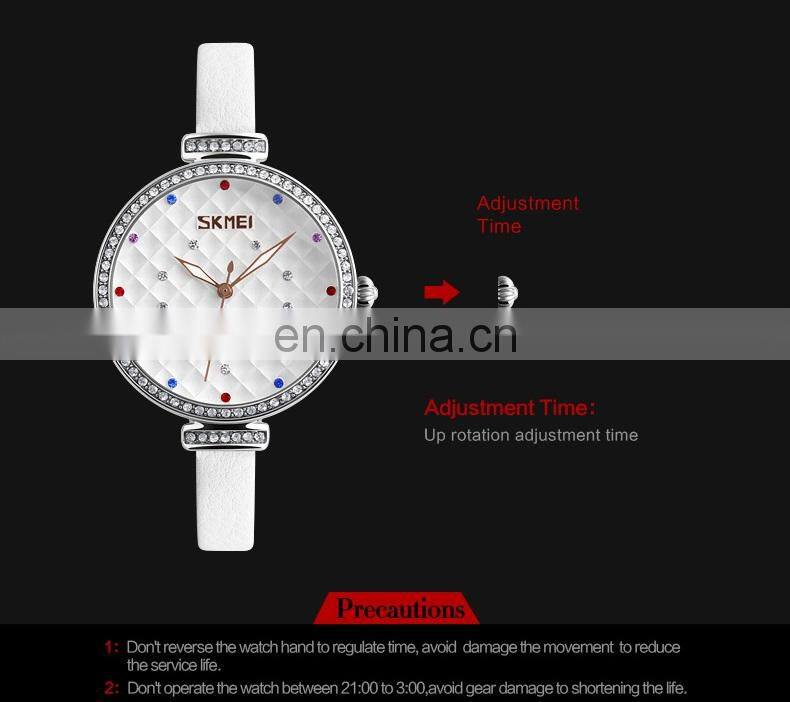 Original quartz watches leather watch band 3atm water resistant stainless steel back