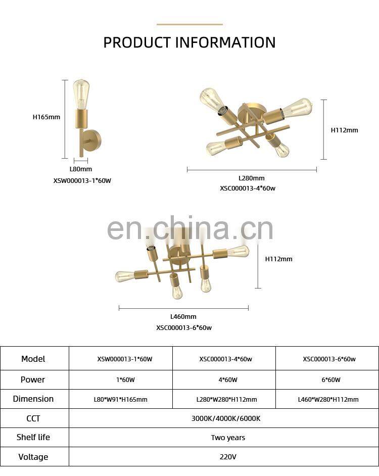 HUAYI New Upgraded Luxury Design Home Kid Room Large E27 Modern Creative Decorative Ceiling Lamp