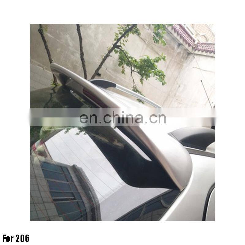 ABS Primer Painted Back Rear Spoiler Lip Wing For 206 Rear Spoiler