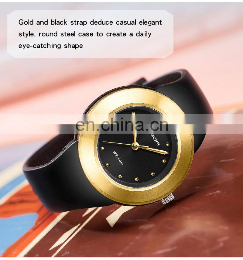 SANDA 3119 New Fashion Quartz Watch Women's Watches White Rose Gold Waterproof Women Casual Wristwatch