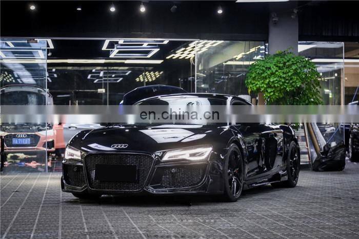 Runde Top Quality Kits For 06-15 Audi R8 V10 Upgrade Regula Design Resin Or Half Carbon Front Bumper Rear Bumper Side Skirts