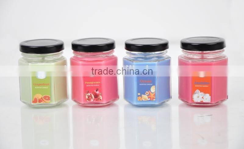 80g Scented Candle glass candle Jar ,Home Decorative wax candle jar SA-2029