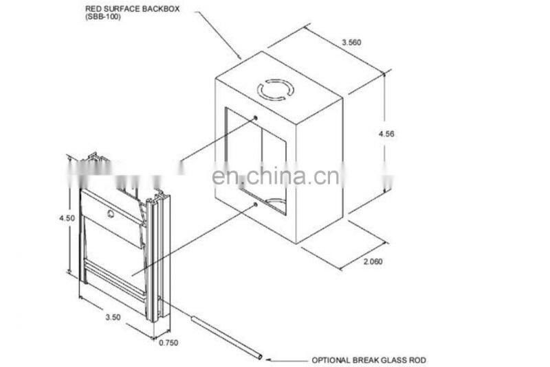 Best Price F-101S Series Call Point Fire Alarm System Manual Pull Station