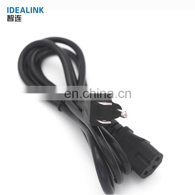 Customizable Pvc Jacket 3 Pin Laptop Ac Power Cords Cable