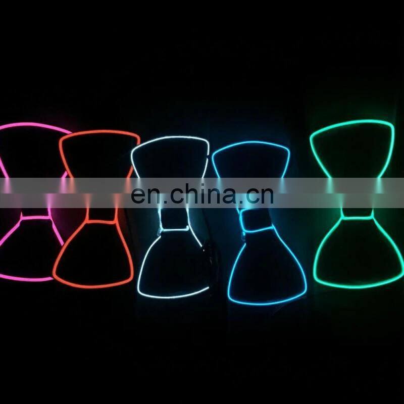 Led Light Up Bow Tie Neon Necktie Masquerade Party Luminous Bow Tie Glow In The Dark Birthday Wedding Cosplay Costume Supplies