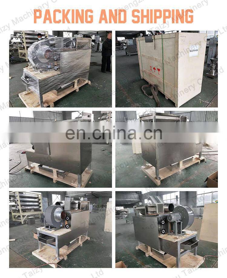cocoa been husk peeler roasted peanut peeling and cutting  machine
