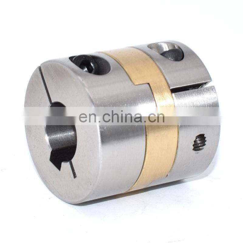 DINGJIAN Oldham coupling transmit torque rotate cnc stainless steel Bronze clamp type Coupler Model CHCBG-S