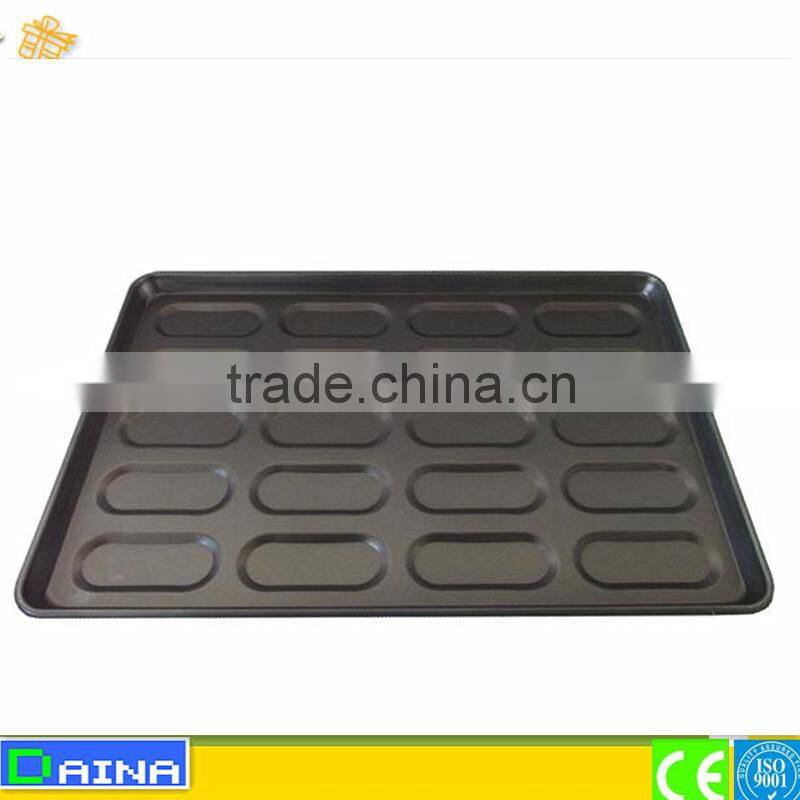 stainless steel bread baking tray hamburger tray teflon coated baking tray
