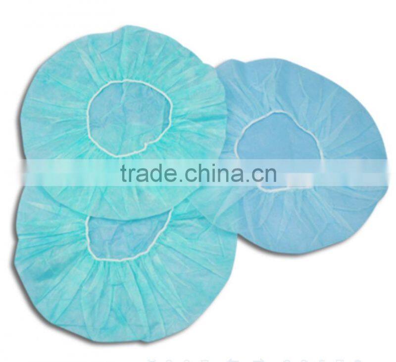 Green disposable PP nonwoven Doctor cap, medical cap