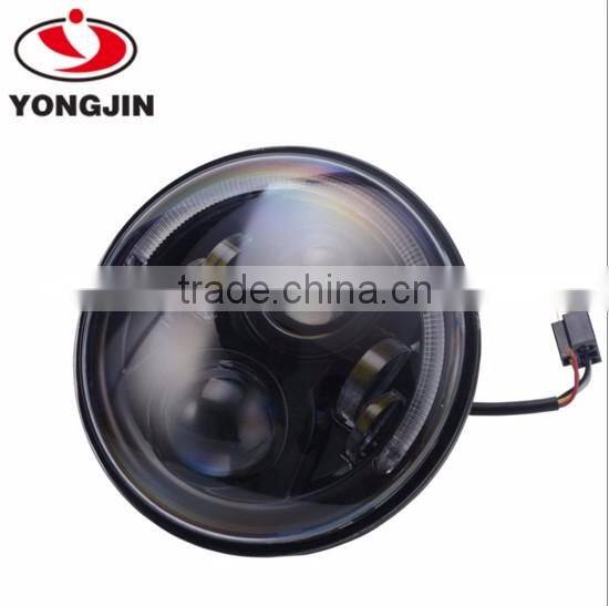 7 Inch Motorcycle LED DRL Projector Headlights With Angel Light for Honda