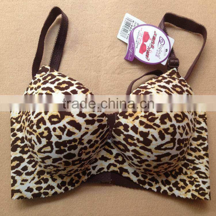 3.85USD 34-38B Cup High Quality Newest Style Hot-Sale Yough Girls Sexy Tiger Push Up Non-trace Bra (gdwx226)