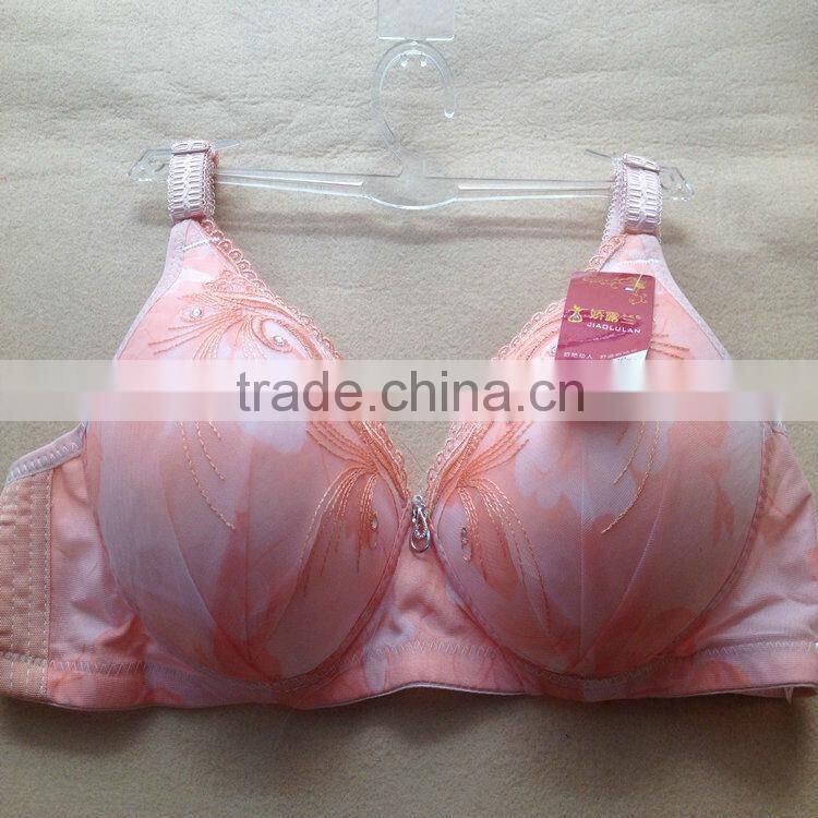 1.15USD 36-42C Cup High Quality Adjustable Fashional Ladies Sexy Bra Without Rim Inside, Fat Women Push Up Sexy Bra(gdwx212)