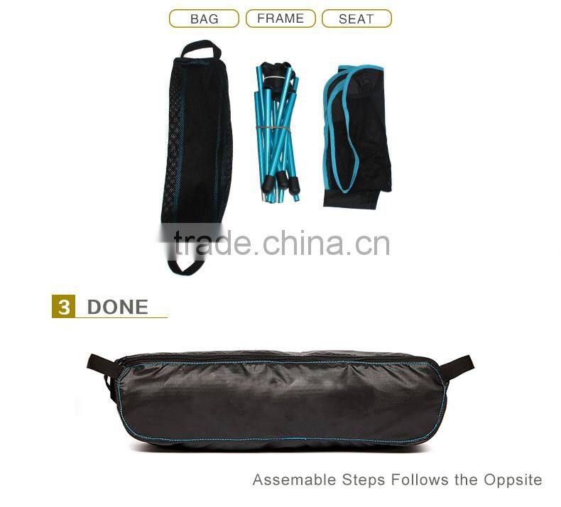 Lightweight 7075 Aluminum Folding 360 Swivel Camp Chair