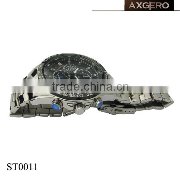 2015 Superior quality Men sport stainless steel quartz watch