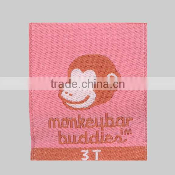 Cute cartoon woven label