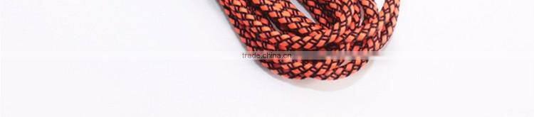 new products 2016 Quality nylon Fabric braided Aux cable 3.5mm male male colorful audio cable free samples