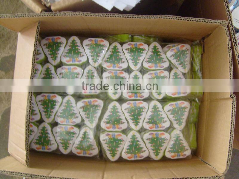 Christmas tree shape compressed towel