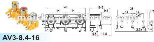 Universal feamel rca phono plug to f jack adapter