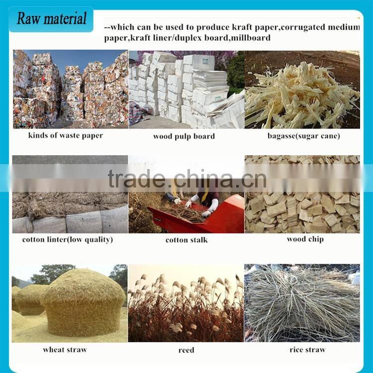 2016 new double cylinder double wire high quality 1092mm kraft & corrugating & liner paper machine for recycle carton paper