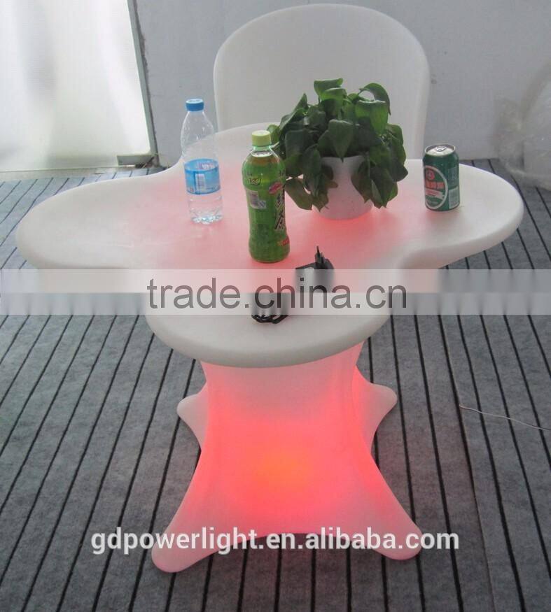 PE Plastic Bar Table with LED light and remote YXF-7871C