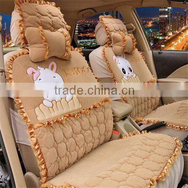 Comfortable soft winter warm car seats cartoon covers