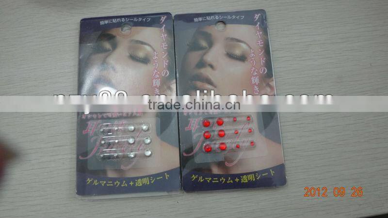 Accupuncture point Ear sticker earing crystal earing with best price earing sticker