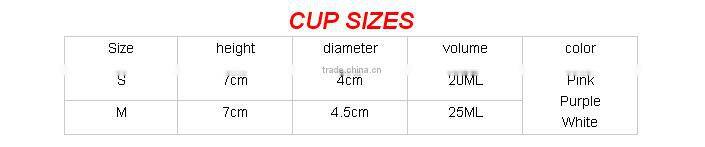 Reusable transparent silicone period menstrual long stem cup