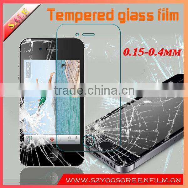 Nice Package Anti-oil For Apple Iphone4 Explosion/Shock-Proof Tempered Glass Film