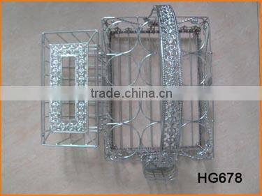 HG681 Wire Made Chrome Plated Tissue Box