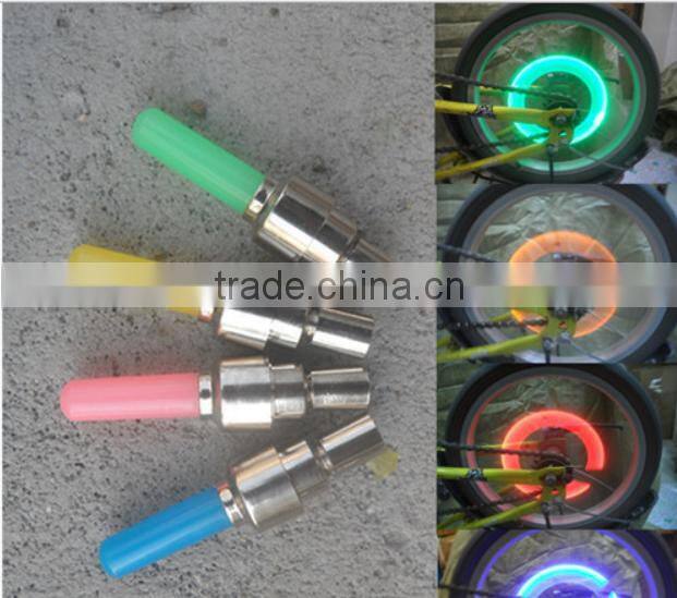Novel Mountain Bike Air Valve Core Lamps Bicycle Light Stick For Shrade Valve And Dunlop Valve