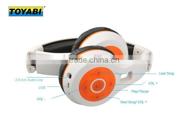 LED Wireless Bluetooth Headphones Headsets with LED light Glow in dark Earphone